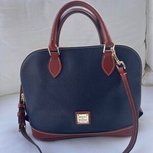 Dooney & Bourke Pebble Collection Zip Dome Satchel Bag